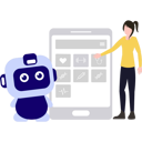 پیش‌نمایش فایل girl-and-robot-making-health-schedule-on-mobile-7340462 از پک هوش مصنوعی