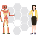 پیش‌نمایش فایل girl-and-robot-standing-7340439 از پک هوش مصنوعی