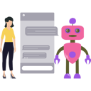 پیش‌نمایش فایل girl-talking-to-robot-on-phone-7340437 از پک هوش مصنوعی