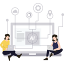 پیش‌نمایش فایل girls-working-on-artificial-intelligence-technology-7340449 از پک هوش مصنوعی