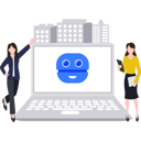 پیش‌نمایش فایل girls-working-on-artificial-technology-on-laptop-7340459 از پک هوش مصنوعی