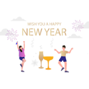 پیش‌نمایش فایل boy-and-girl-are-partying-on-new-year-7347740 از پک سال نو مبارک