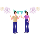 پیش‌نمایش فایل boy-and-girl-celebrating-new-year-7347818 از پک سال نو مبارک