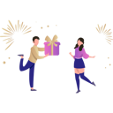 پیش‌نمایش فایل boy-giving-gift-to-girl-on-new-year-7347787 از پک سال نو مبارک