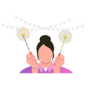 پیش‌نمایش فایل girl-celebrating-new-year-with-fireworks-7347757 از پک سال نو مبارک