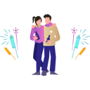 پیش‌نمایش فایل the-couple-is-celebrating-the-new-year-7347799 از پک سال نو مبارک