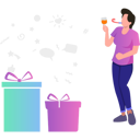 پیش‌نمایش فایل the-girl-is-celebrating-the-new-year-7347722 از پک سال نو مبارک