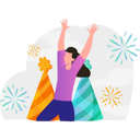 پیش‌نمایش فایل the-girl-is-celebrating-the-new-year-7347753 از پک سال نو مبارک