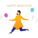 پیش‌نمایش فایل the-girl-is-celebrating-the-new-year-7347770 از پک سال نو مبارک