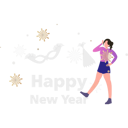 پیش‌نمایش فایل the-girl-is-celebrating-the-new-year-7347788 از پک سال نو مبارک