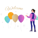 پیش‌نمایش فایل the-girl-welcomes-the-new-year-7347815 از پک سال نو مبارک