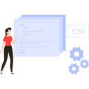 پیش‌نمایش فایل girl-coding-css-7487687 از پک وبسایت