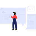 پیش‌نمایش فایل girl-working-on-coding-program-7487398 از پک وبسایت