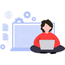 پیش‌نمایش فایل girl-working-on-programming-7487400 از پک وبسایت
