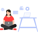 پیش‌نمایش فایل girl-working-on-the-laptop-7487609 از پک وبسایت