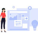 پیش‌نمایش فایل girl-working-on-web-page-7487599 از پک وبسایت