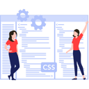 پیش‌نمایش فایل girls-coding-in-css-7487415 از پک وبسایت