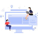 پیش‌نمایش فایل team-working-on-the-cms-files-7487491 از پک وبسایت