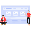 پیش‌نمایش فایل team-working-on-the-website-7487604 از پک وبسایت