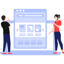 پیش‌نمایش فایل team-working-on-web-page-7487403 از پک وبسایت