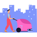پیش‌نمایش فایل boy-cleaning-road-with-cleaner-machine-7496333 از پک تمیزکاری پنجره