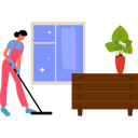 پیش‌نمایش فایل girl-cleaning-floor-7496317 از پک تمیزکاری پنجره