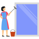 پیش‌نمایش فایل girl-cleaning-window-7496318 از پک تمیزکاری پنجره