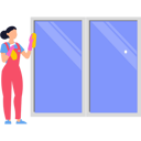 پیش‌نمایش فایل girl-cleaning-window-7496334 از پک تمیزکاری پنجره