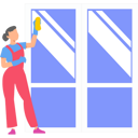 پیش‌نمایش فایل girl-cleaning-window-7496335 از پک تمیزکاری پنجره