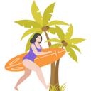 پیش‌نمایش فایل girl-is-going-surfing-7496088 از پک فعالیت‌های آخر هفته