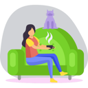 پیش‌نمایش فایل girl-is-sitting-with-cup-of-tea-7496075 از پک فعالیت‌های آخر هفته