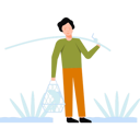 پیش‌نمایش فایل boy-holding-fishing-rod-and-net-7603593 از پک ماهیگیری