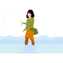 پیش‌نمایش فایل girl-is-fishing-7603587 از پک ماهیگیری