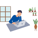 پیش‌نمایش فایل boy-has-work-pressure-7542195 از پک کار از خانه