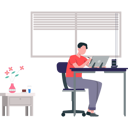 پیش‌نمایش فایل boy-is-working-at-his-worktable-7542268 از پک کار از خانه