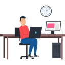 پیش‌نمایش فایل boy-is-working-at-the-table-7542281 از پک کار از خانه