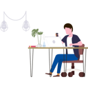 پیش‌نمایش فایل boy-is-working-from-home-7542179 از پک کار از خانه