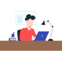 پیش‌نمایش فایل boy-is-working-from-home-7542246 از پک کار از خانه