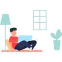 پیش‌نمایش فایل boy-is-working-from-home-7542261 از پک کار از خانه