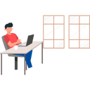 پیش‌نمایش فایل boy-is-working-from-home-7542270 از پک کار از خانه