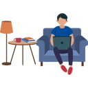 پیش‌نمایش فایل boy-is-working-on-his-laptop-7542180 از پک کار از خانه