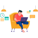 پیش‌نمایش فایل boy-is-working-on-his-laptop-7542234 از پک کار از خانه
