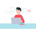 پیش‌نمایش فایل boy-is-working-on-the-laptop-7542237 از پک کار از خانه