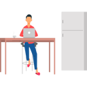 پیش‌نمایش فایل boy-is-working-on-the-laptop-7542289 از پک کار از خانه