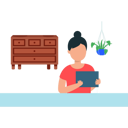 پیش‌نمایش فایل girl-is-holding-a-card-7542301 از پک کار از خانه