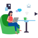 پیش‌نمایش فایل girl-is-working-from-home-7542194 از پک کار از خانه