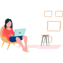 پیش‌نمایش فایل girl-is-working-from-home-7542241 از پک کار از خانه