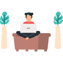 پیش‌نمایش فایل girl-is-working-from-home-7542251 از پک کار از خانه