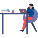 پیش‌نمایش فایل girl-is-working-from-home-7542292 از پک کار از خانه