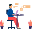 پیش‌نمایش فایل girl-is-working-from-home-7542298 از پک کار از خانه